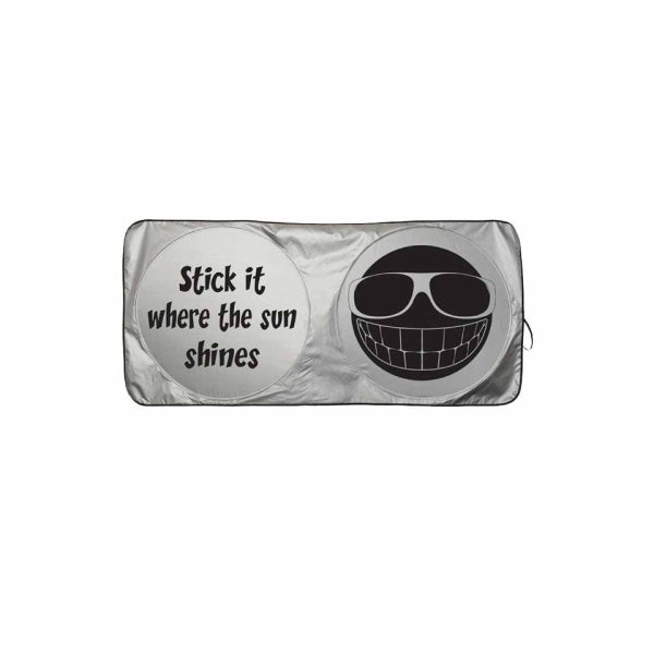 TIPATO Silver / Black Polyester Sunshades