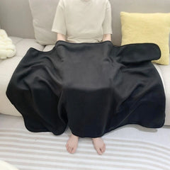 Executive Polar Fleece Travel Blanket with Sustainable Carry Pouch