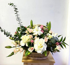 Mix Flower Arrangement in a Basket