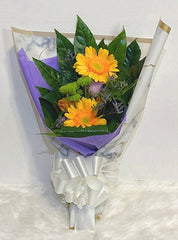 Fresh Yellow Gerbera Bouquet