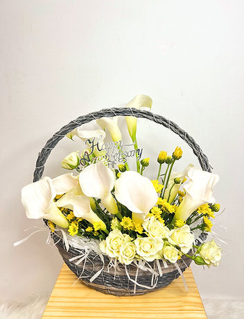 Callalily Arrangement in a Basket