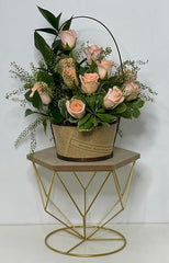 Charming Fresh Peach Arrangment in a Box