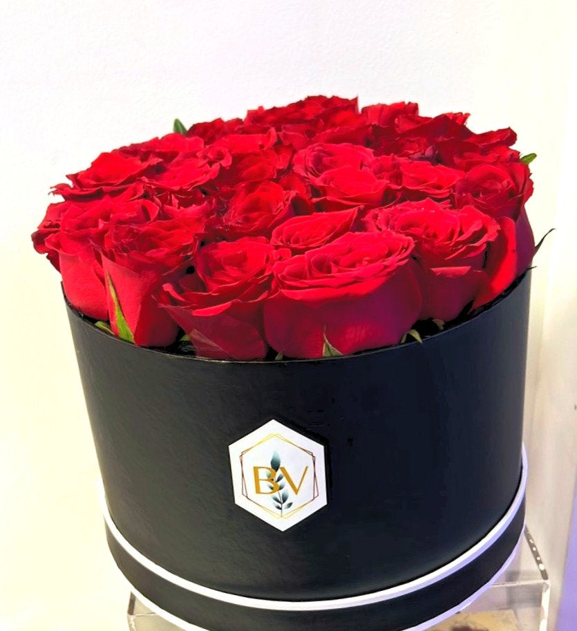 Ravishing Red Roses in a Box