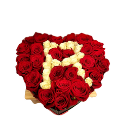 Heart-Shaped Floral Box