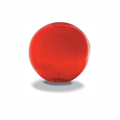 Beach ball in transparent PVC. Inflated: Ø28cm