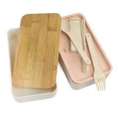LAYER PLASTIC LUNCH BOX WITH CUTLERY SET
