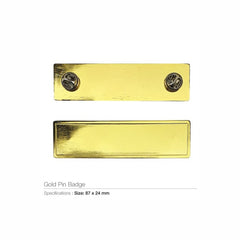 Gold Pin Badges