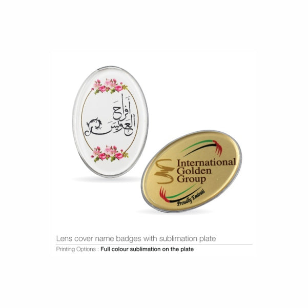 Lens Cover Name Badges