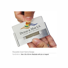 Reusable Insert Name Badges
