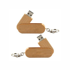 Wooden Swivel USB Flash Drive