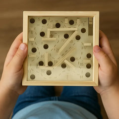 Classic Wooden Labyrinth Maze Balance Game