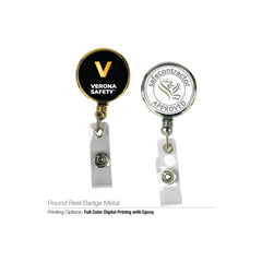 Round Reel Badge Metal