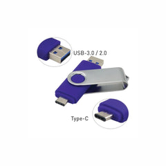 OTG Swivel USB Flash Drive Type-C