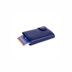 RFID PU Card Holder - Navy blue