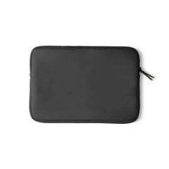 Stealth Black Nubuck Laptop Sleeve – 15” Water-Repellent Edition