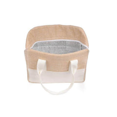 Organic Jute & Cotton Insulated Cooler Bag – Eco-Executive Series