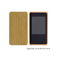 BAMBOO POWER BANK LIGHT UP LOGO
