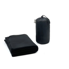 Executive Polar Fleece Travel Blanket with Sustainable Carry Pouch