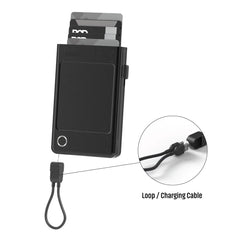 Executive 5,000mAh 3-in-1 Card Wallet & Powerbank – Stealth Black