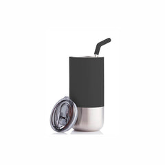 CHANGE Collection Insulated Tumbler with Reusable Straw - Black