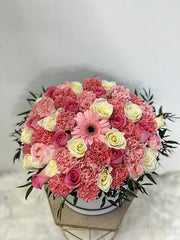 Exquisite Fresh Flowers in White Box