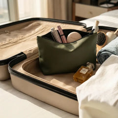 Premium Soft PU Leather Cosmetic & Travel Pouch