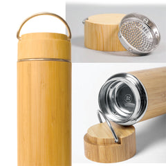 BAMBOO STAINLESS STEEL DRINKWARE