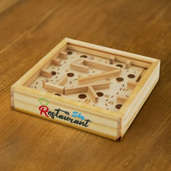 Classic Wooden Labyrinth Maze Balance Game