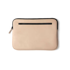 Minimalist Nubuck Laptop Sleeve – 15” Water-Repellent Edition (Beige)