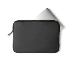 Stealth Black Nubuck Laptop Sleeve – 15” Water-Repellent Edition