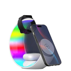 Executive 4-in-1 Magnetic Charging Station with Ambient Mood Lighting