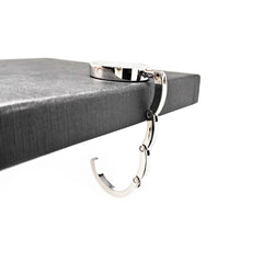 Executive Zinc Alloy Handbag Hook – Stealth Gunmetal Edition