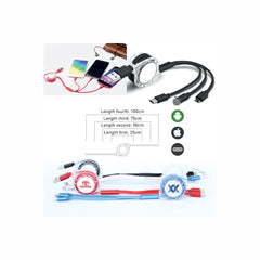FLEXIBLE 3 IN 1 USB CHARGING CABLE