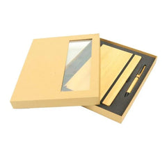 Bamboo Journal Set with A5 Size Notebook and Pen