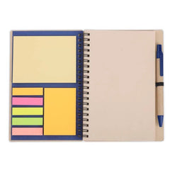 Executive B6 Eco-Neutral Notepad & Sugarcane Paper Pen Set – Navy Blue