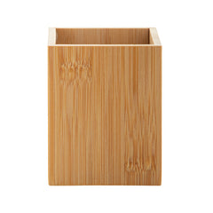 BAMBOO PEN HOLDER WITH LCD DIGITAL CLOCK