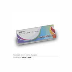 Reusable Insert Name Badges