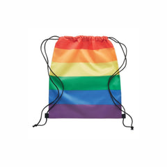 Rainbow drawstring bag