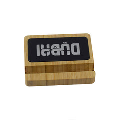 PORTABLE EXTERNAL HARD DRIVE MOBILE STAND WITH LIGHT UP LOGO