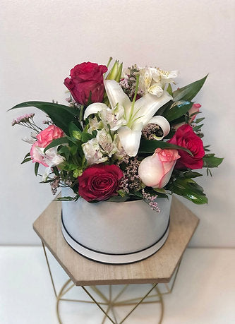 Captivating Arrangement of Fresh Flowers in a Box