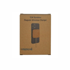 15W Square Bamboo Magsafe Wireless Charger
