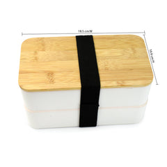 LAYER PLASTIC LUNCH BOX WITH CUTLERY SET