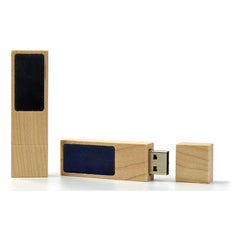 WOODEN LED LIGHT UP USB FLASH DRIVE