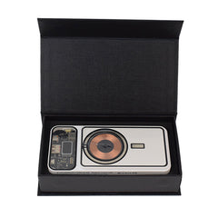 TRANSPARENT MAGNETIC WIRELESS LIGHT-UP LOGO POWERBANK FAST CHARGER