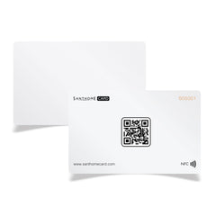 Santhome Card - Digital Business NFC Card - White
