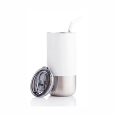 CHANGE Collection Insulated Tumbler with Reusable Straw - Black