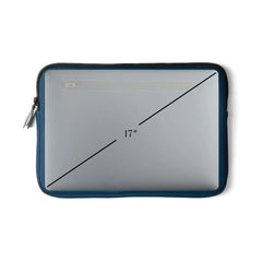 Executive Nubuck Laptop Sleeve – 15” Water-Repellent Edition (Navy)