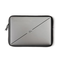 Stealth Black Nubuck Laptop Sleeve – 15” Water-Repellent Edition