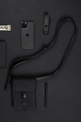 Stealth Black Essentials Sling Bag – Water-Repellent Minimalist Edition
