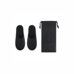 Pair of polyester hotel slippers